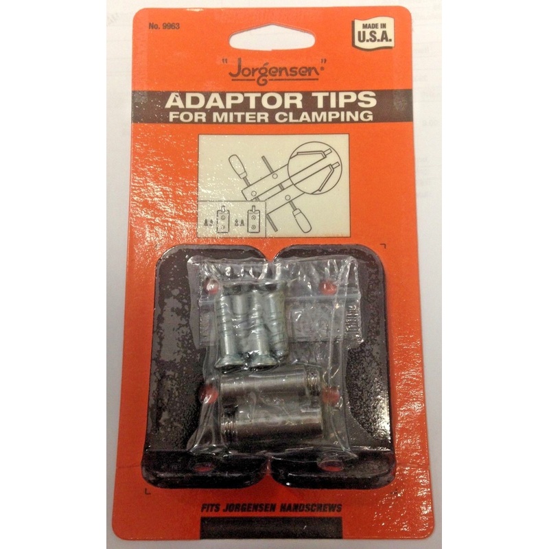 Jorgensen 9963 Handscrew Adaptor Tips for Miter Clamping USA