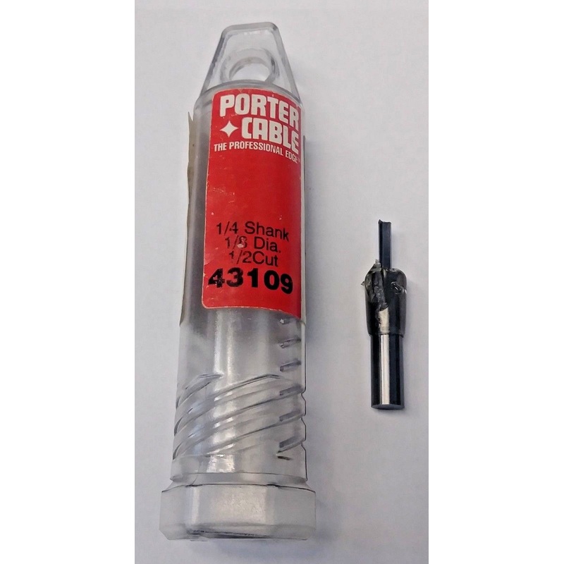 Porter Cable 43109 Straight Double Flute Plunge Cutting Router Bit USA