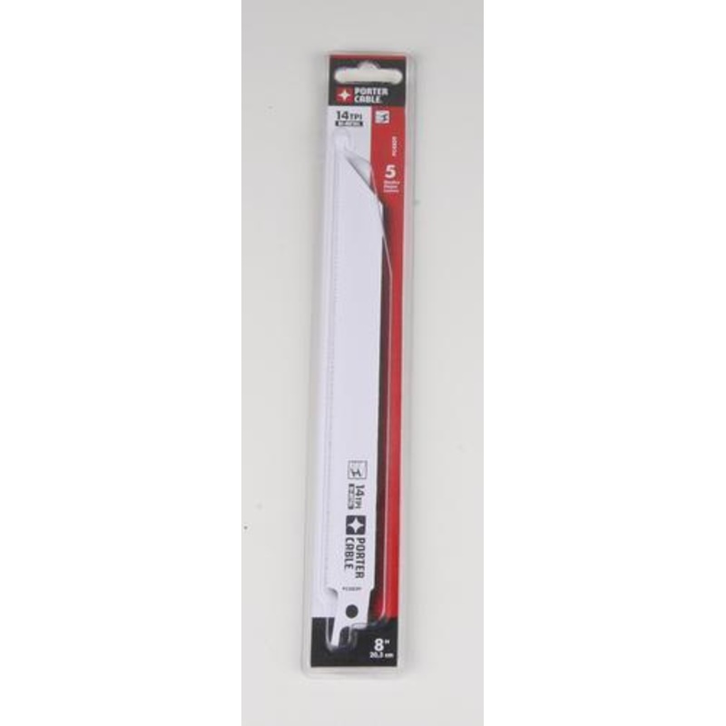 PORTER-CABLE PCA4809 8" 14TPI Bi-Metal Reciprocating Saw Blades 5pk USA