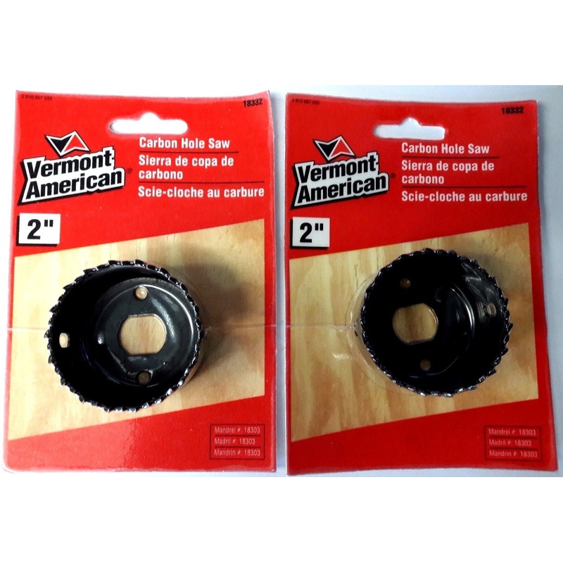 Vermont American 18332 2" Carbon Hole Saw 2PKS