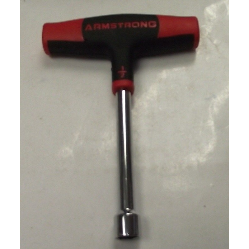 Armstrong 66-716 Dual Material T-Handle Nutdriver 1/2" x 4" USA