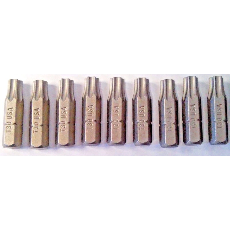 Bosch T30 Insert Bits 1" 337167 10pcs.