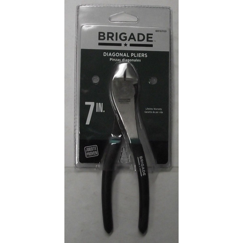Brigade BR10703 7" Diagonal Cutting Pliers Cushion Grip