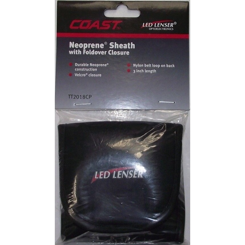 Coast 3" Neoprene Sheath 2018CP for Coast Flashlights With Fold Over Closure
