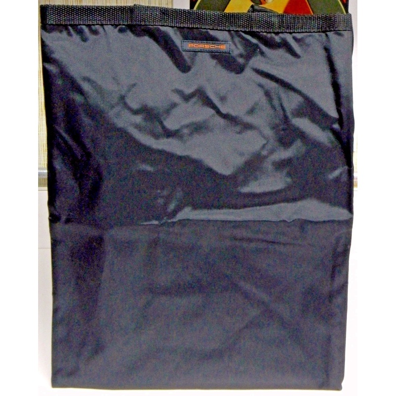 Porsche Go Green Grocery Black Bag 9" x 12" x 15"