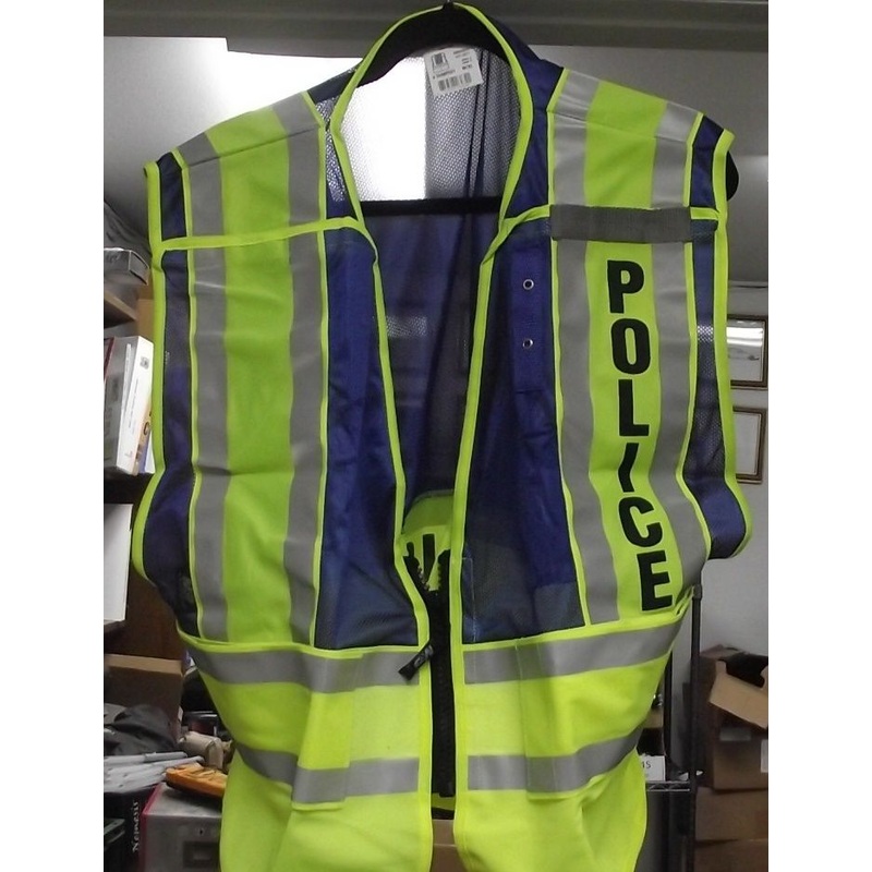 Smith & Wesson SVMP021 Split Tape Law Enforcement Safety Vest Police Blue