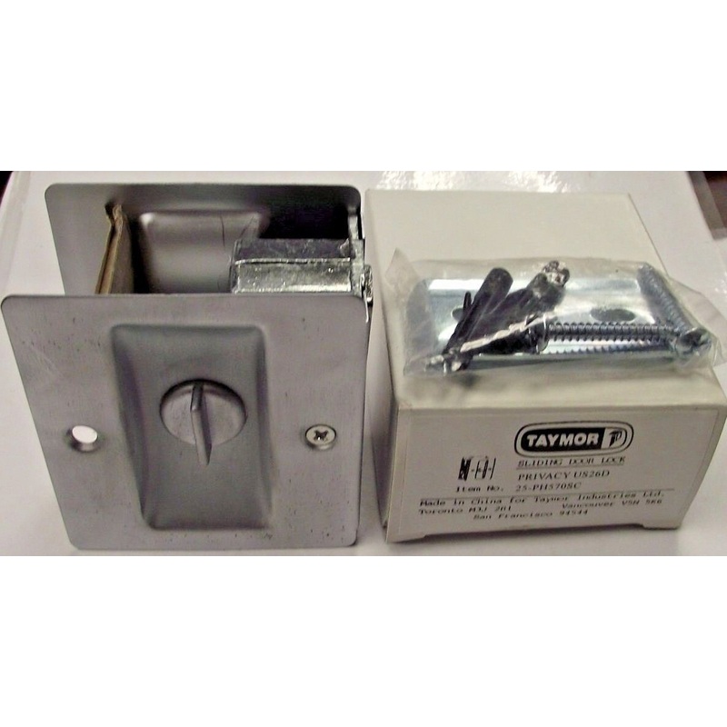 Taymor 25-PH570SC Privacy Sliding Door Lock Satin Chrome