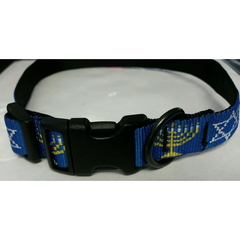 Bison Star of David Dog Collar LARGE