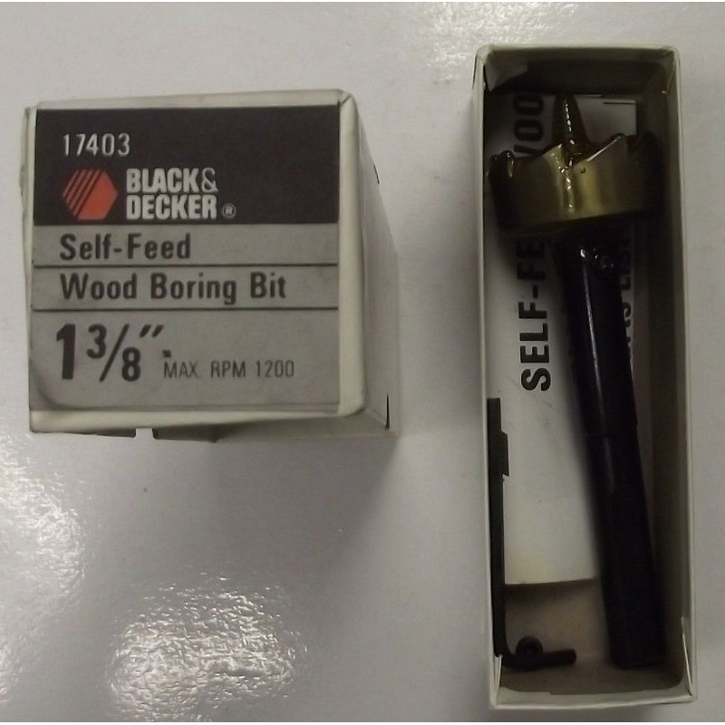 Black & Decker 17403 1-3/8" Self-Feed Wood Boring Bit USA