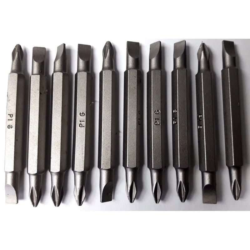 Bosch 2610934867 #1 Phillips & #6 Slotted x 2-1/2"  Screw Bit Tips 10pcs B2