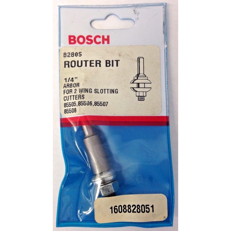 Bosch 82805 1/4" Arbor For 2 Wing Slotting Cutters Router Bit USA