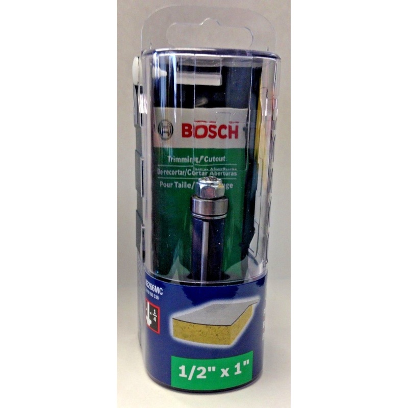 Bosch 85266MC 1/2" x 1" Trimming / Cutout Flush Trim Carbide Tipped Router Bit