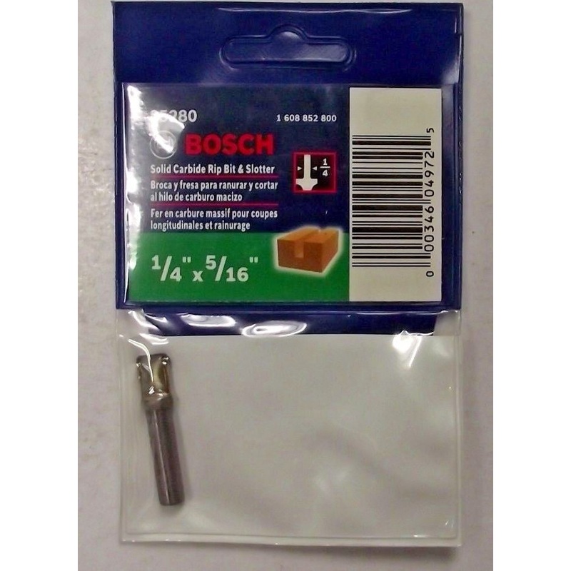 Bosch 85280 Rip Bit And Slotter 5/16" x 1/4 Shank Carbide Router Bit