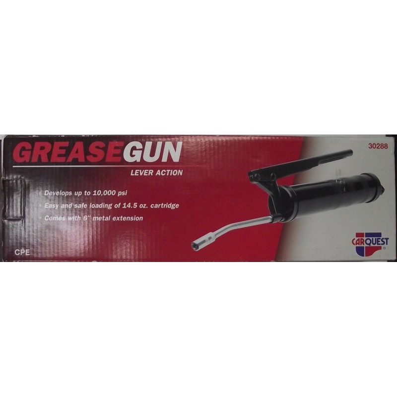 CarQuest 30288 Lever Action Grease Gun Up To 10,000 PSI