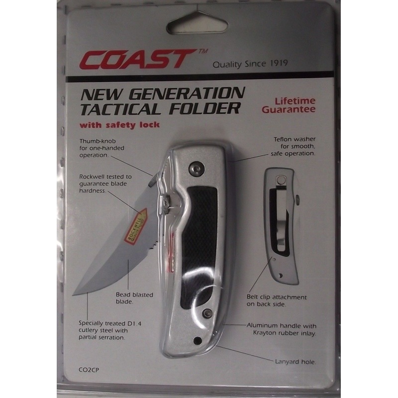 Coast CO2Cp Tactical Folding Pocket Knife 4"