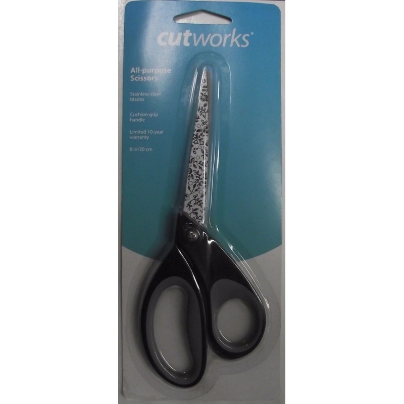 Cutworks 143521 8" Scissors With Deco Blade Joann-Audrey Design