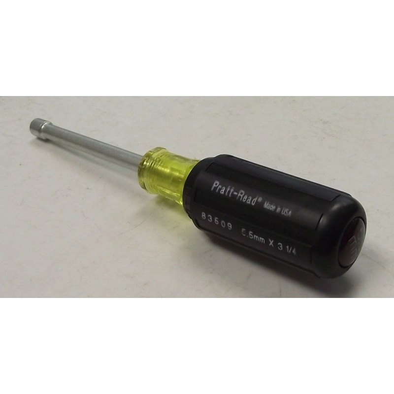 Pratt-Read 83509 5.5mm x 3-1/4 Nutdriver With Rubber Grip USA