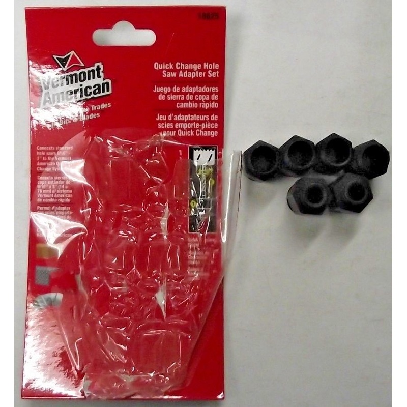 Vermont American 18625 Quick Change Hole Saw Adapter Set