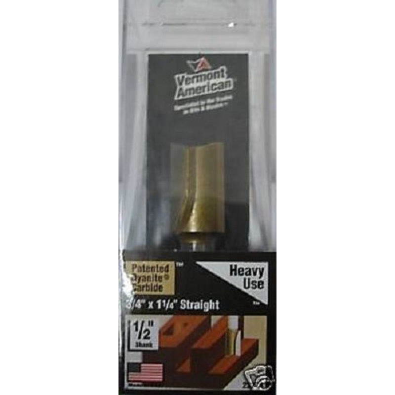 Vermont American 23224 " x 1 " Carbide Straight Router Bit USA