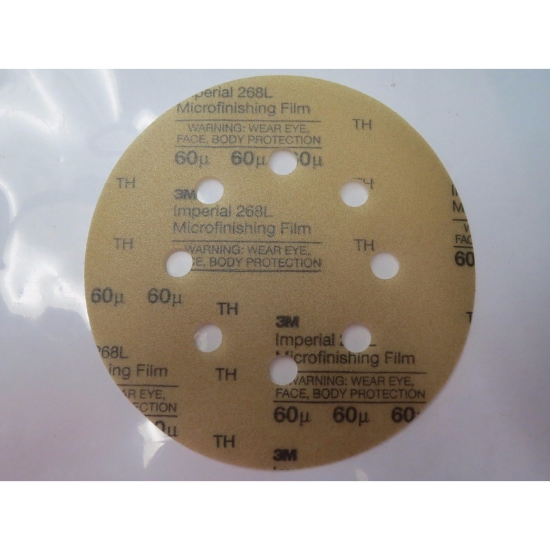 3M RSM60 5" 60 Micron Microfinishing Film Discs 25pcs