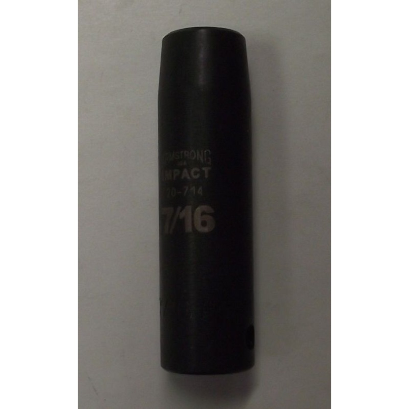 Armstrong 20-714 1/2" Drive 8 Point Deep Impact Socket 7/16" USA