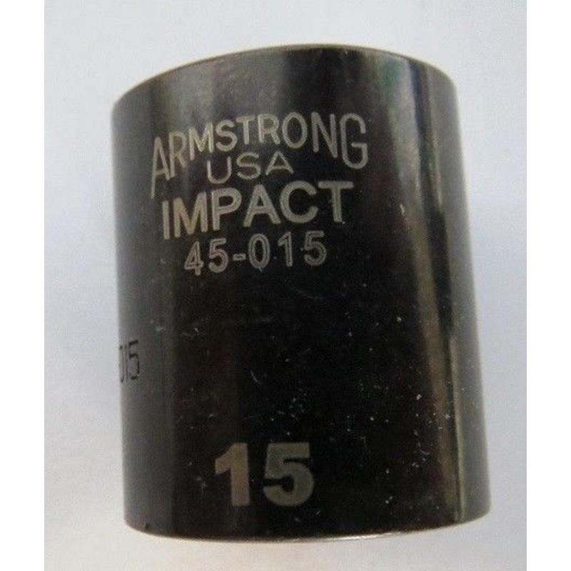 Armstrong 45-015 15mm 1/4" Drive 6 Point Impact Socket USA