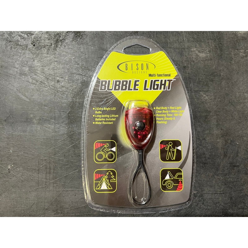 Bison Designs WHITE Bubble Light LED Flash Light