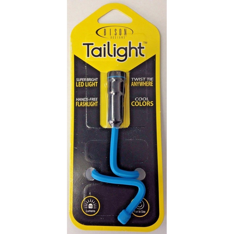Bison Designs X12TL Tailight Assorted Color Silicone Twist-Tie LED Flash Light