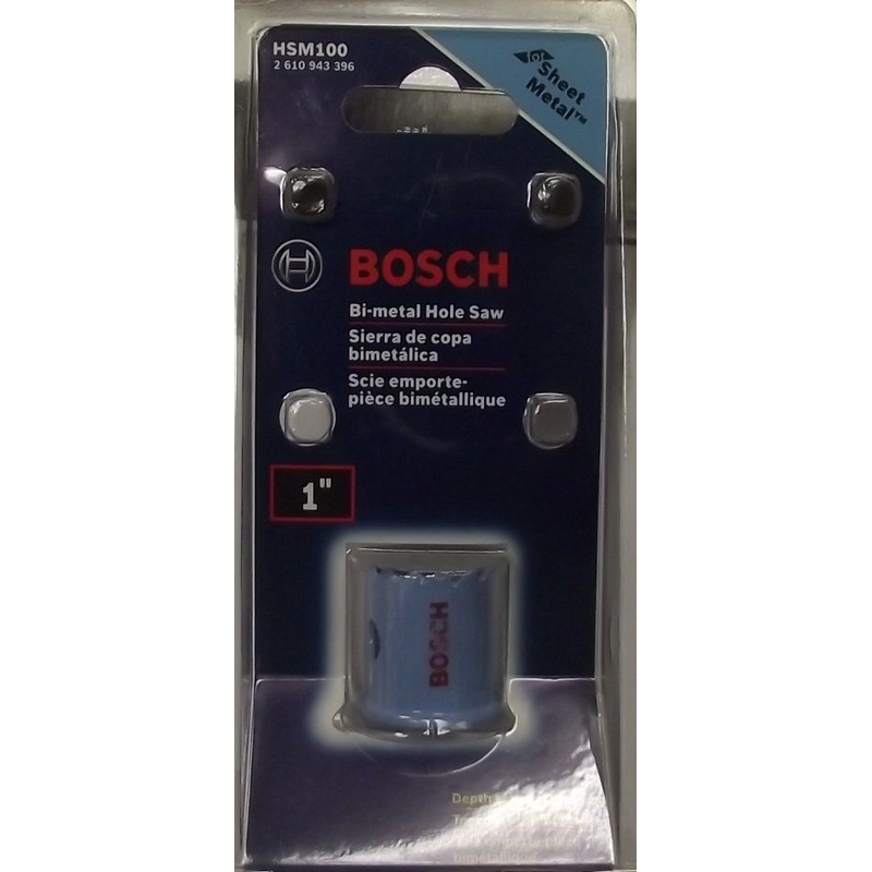 Bosch HSM100 1" 25mm Bi-Metal Hole Saw For Sheet Metal