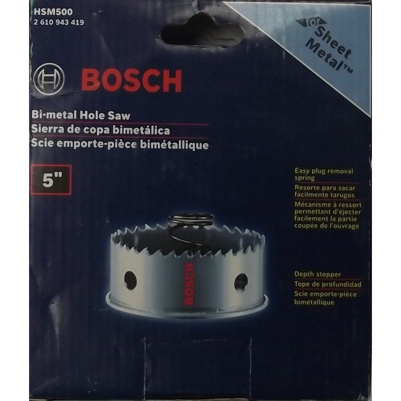 Bosch HSM500 5" 127mm Sheet Metal Bimetal Hole Saw