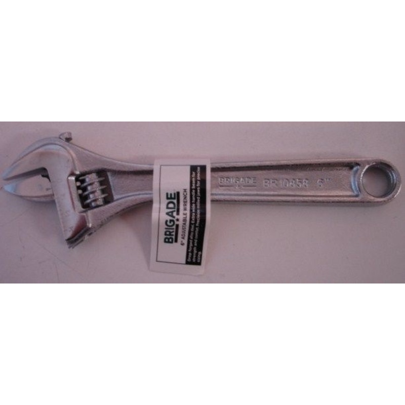 Brigade BR10858 6" Chrome Adjustable Wrench