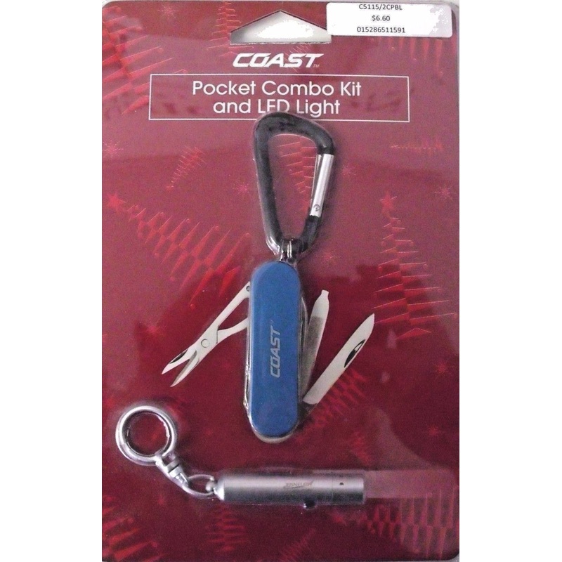 Coast C5115/2CP BLUE Pocket Combo Knife and LED Flashlight