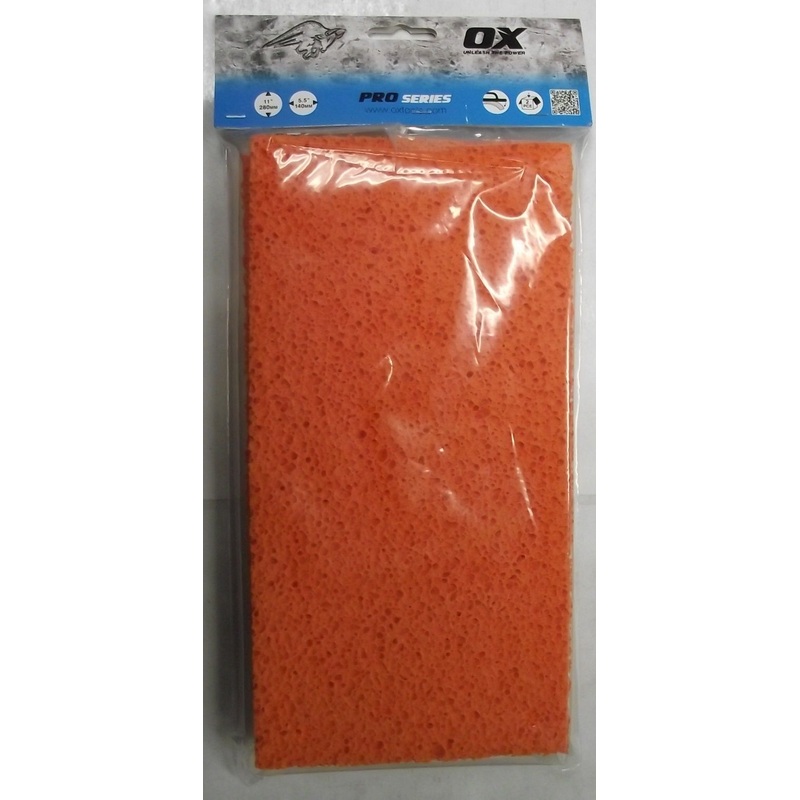 OX Tools P405228 Pro PS Rubber Sponge Float Replacement Pads 2pk (140 x 280mm)