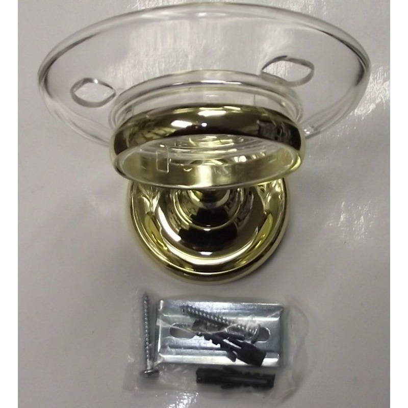 Taymor 04-PB7905 Maxwell Toothbrush & Tumbler Holder Polished Brass