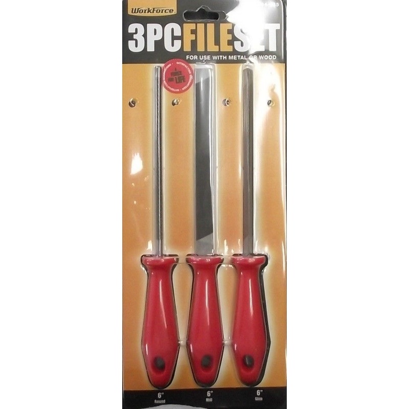 Workforce 164-585 3PC. 6in. File Set Metal or Wood 22010