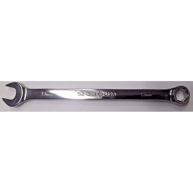 Armstrong 52-313 13mm Full Polish Long Pattern Combination Wrench 6 Point USA