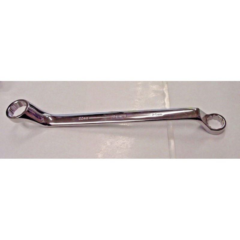 Armstrong 54-415 12 Pt 20mm x 22mm Full Polish 45 Degree Offset Box Wrench USA
