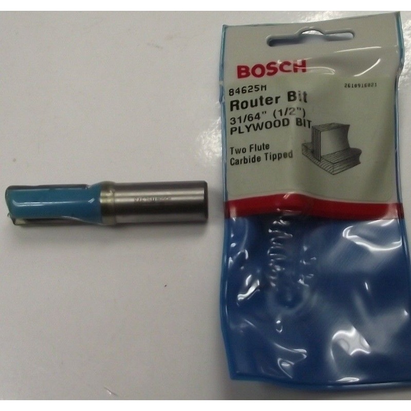 Bosch 84625M 1/2" Undersize Plywood Bit 31/64" 1/2 Shank USA