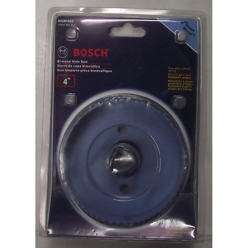 Bosch HSM400 4" Bi-metal Sheet Metal Hole Saw