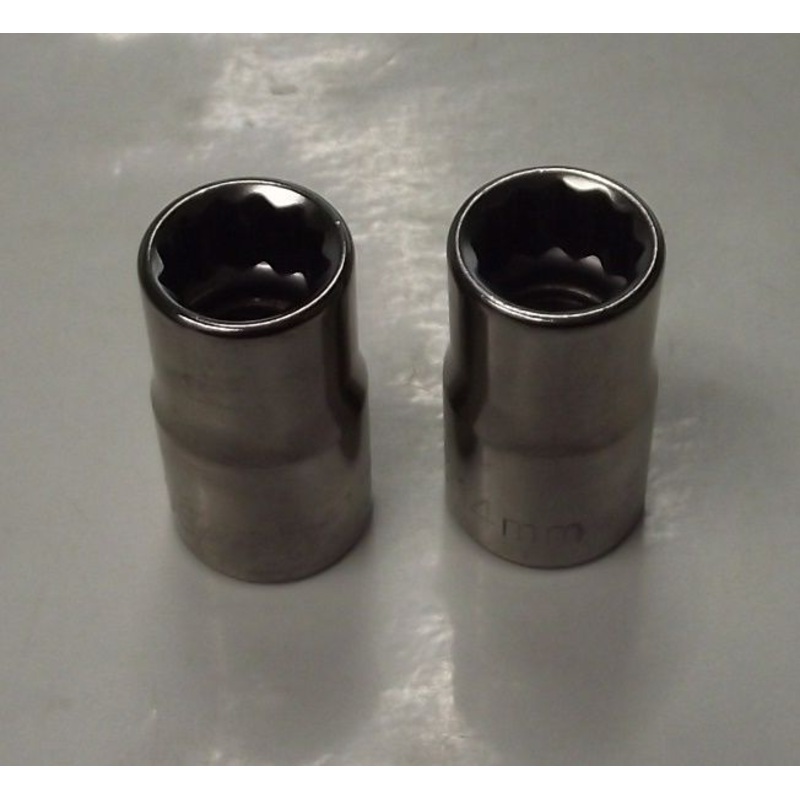 Cougar Pro M4114 1/2" Drive 12 Point Standard Metric Socket 14mm 2pcs USA