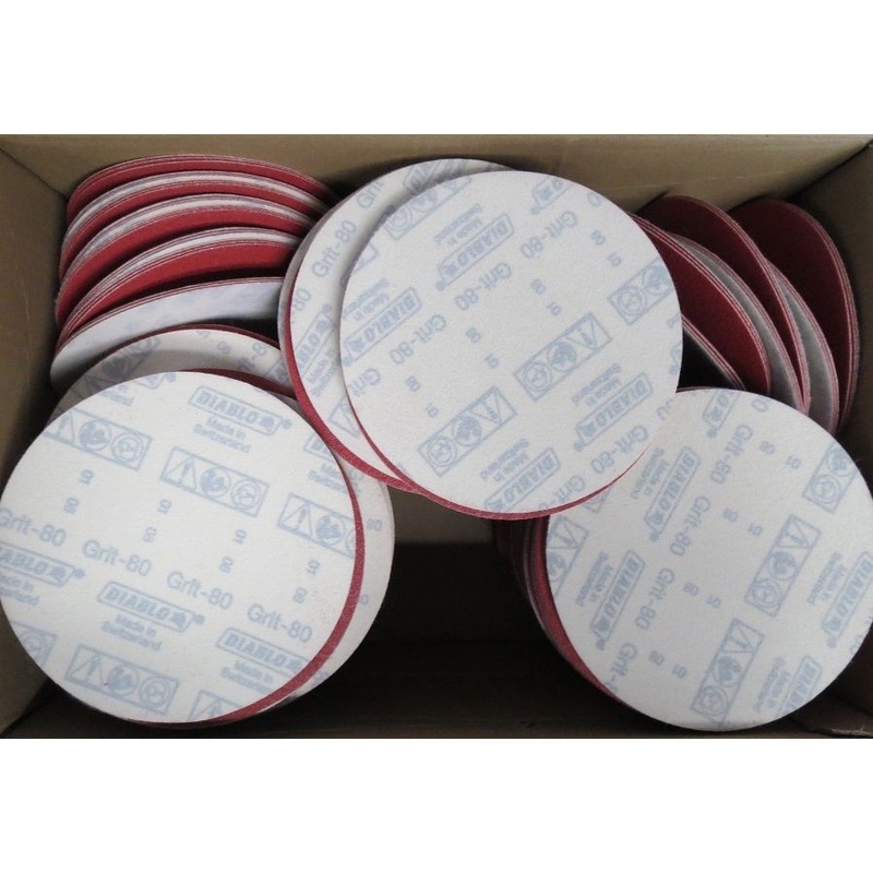 Diablo 2610017886 420 Pack U-Sand Hook & Lock 6" 80 Grit Sanding Discs