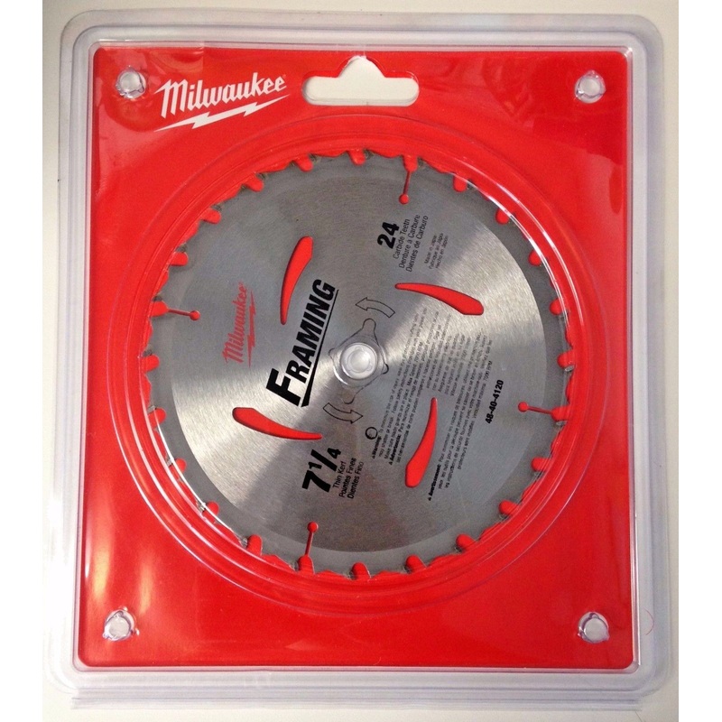Milwaukee 48-40-4120 7-1/4" x 24 Carbide Tooth Framing Circular Saw Blade Japan