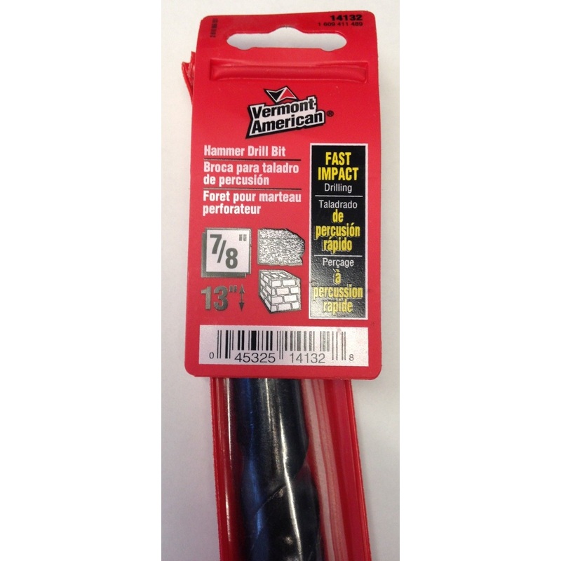 Vermont American 14132 7/8" x 13" Hammer Drill Bit