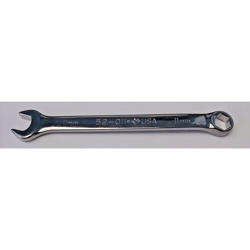 Armstrong 52-011 11mm Full Polish Regular Combination Wrench 6 Point USA