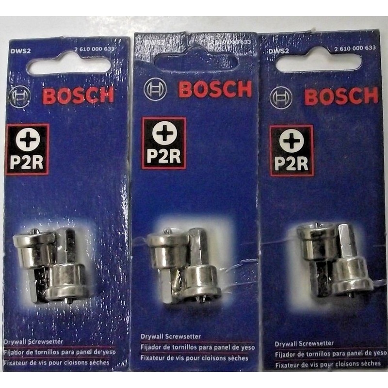 Bosch DWS2  #2 Phillips Drywall Screw Setter 3-2pks.