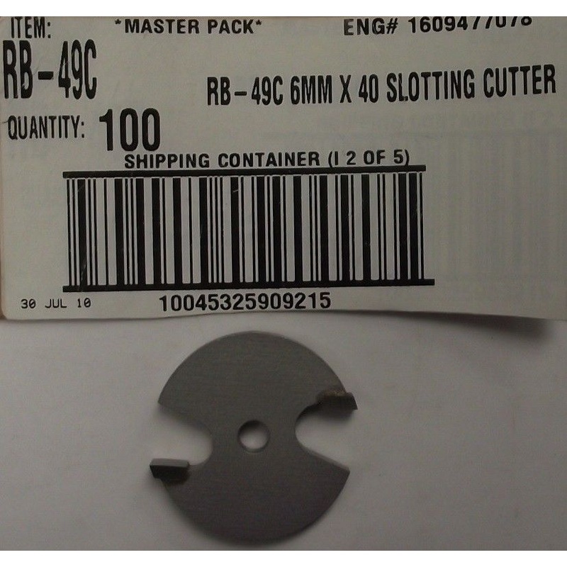 Bosch RB-49C 2-Wing 6mm Carbide Slot Cutter Router Bit 6mm Shank Bulk