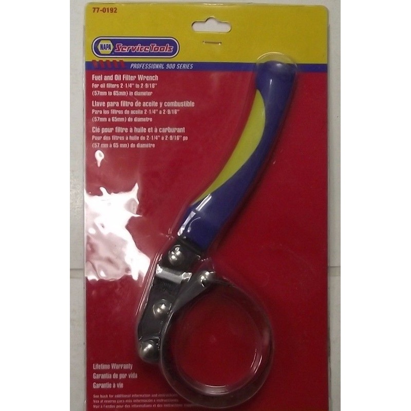 Napa 77-0192 Fuel And Oil Filter Wrench 2-1/4" to 2-9/16"