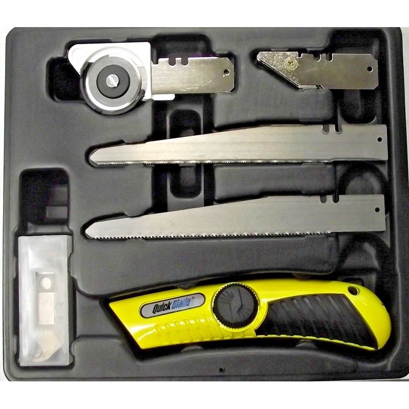 QuickBlade QBK-226 15pc Utility Knife Quick Open Saw System Glass Cutter