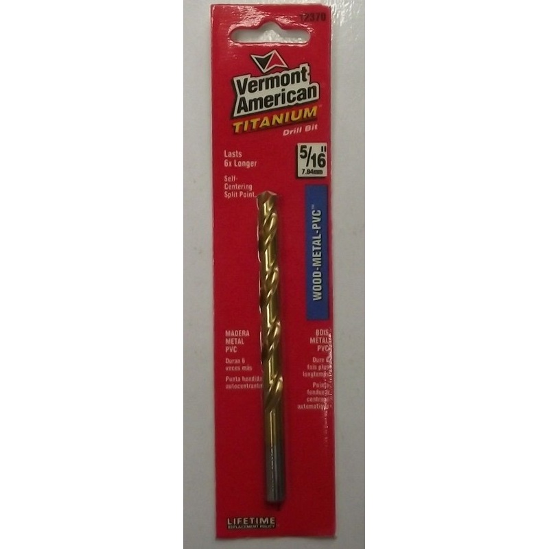 Vermont American 12370 5/16" Titanium Drill Bit