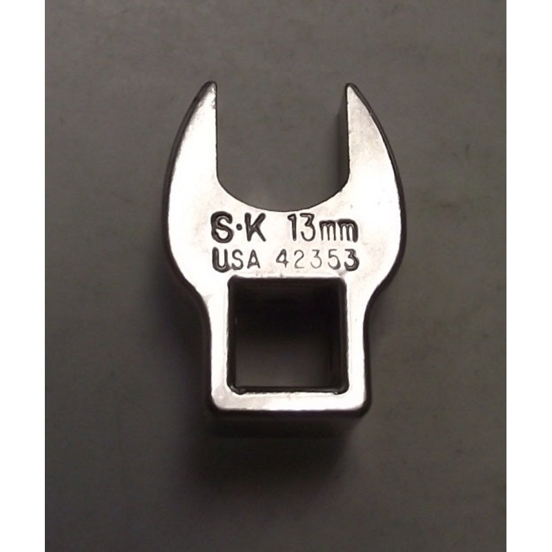 SK Hand Tool 42353 3/8" Drive 13mm Open End Crowfoot Wrench USA